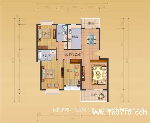 江陵江景豪庭户型图