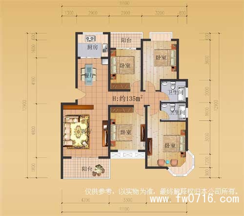 江陵江景豪庭户型图