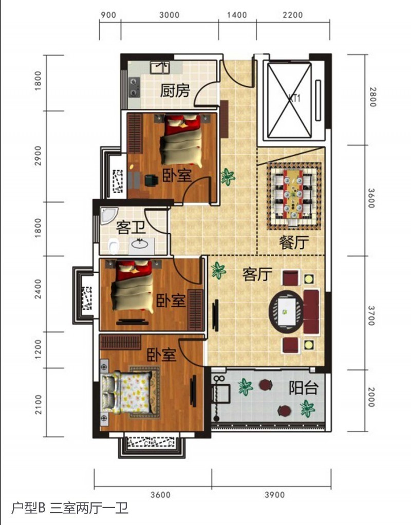 江陵育才佳苑户型图