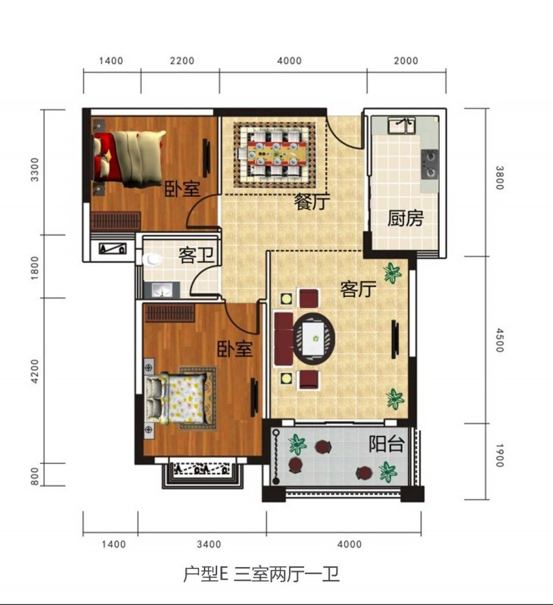 江陵育才佳苑户型图