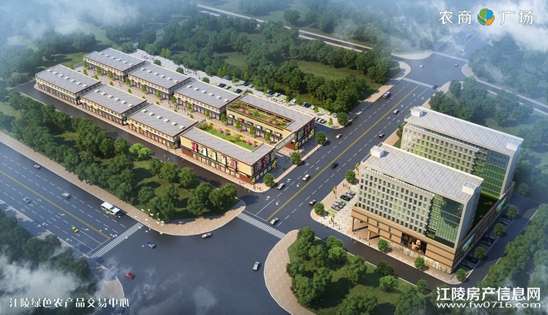 江陵农商广场效果图