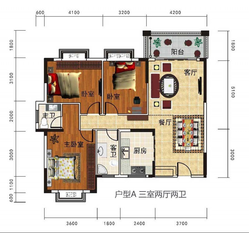 育才佳苑户型图