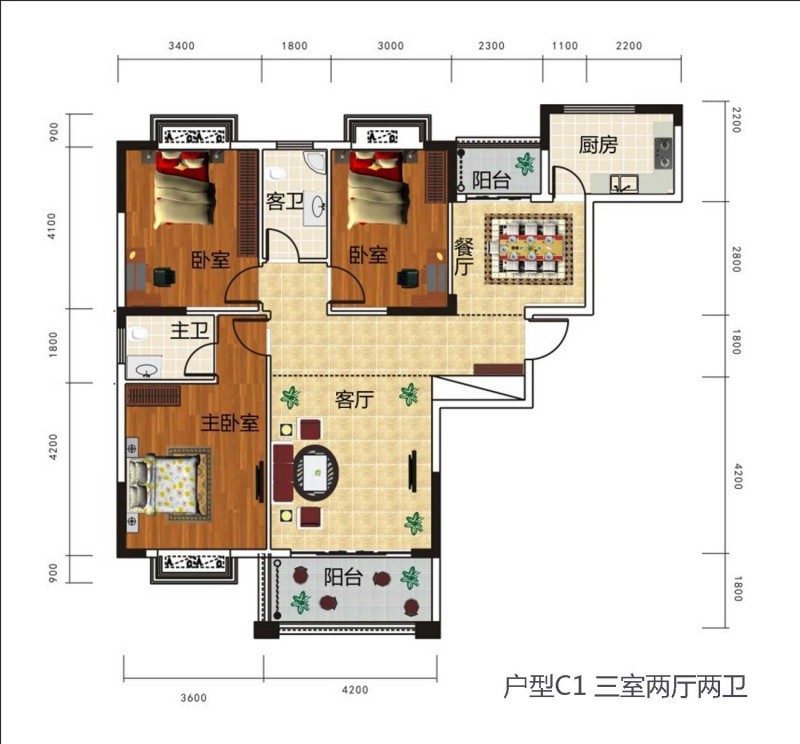 江陵育才佳苑户型图