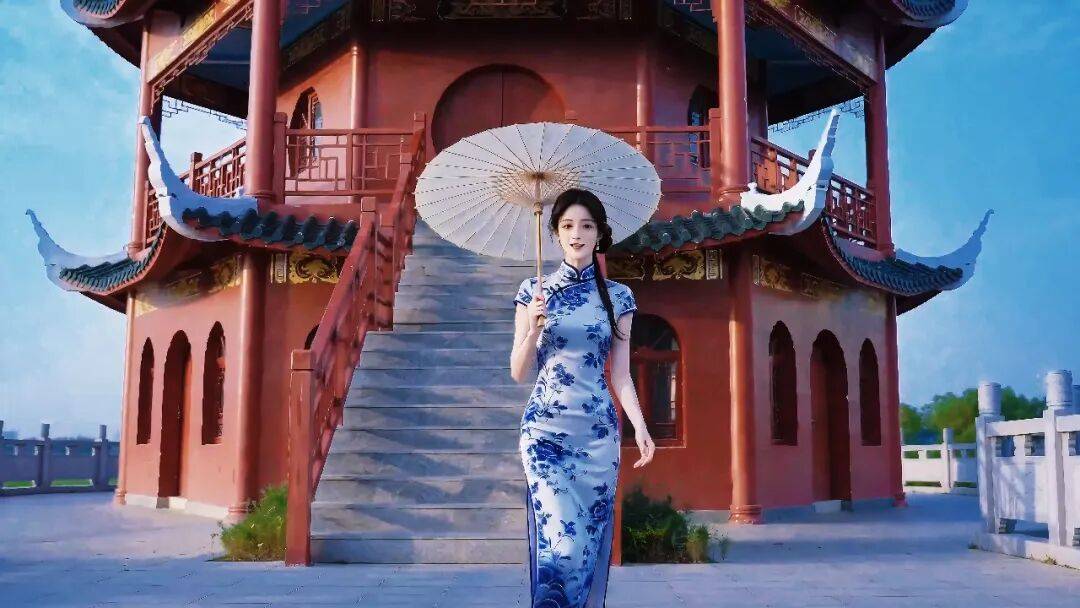 江陵仙鹤楼江陵西湖公园景色图片